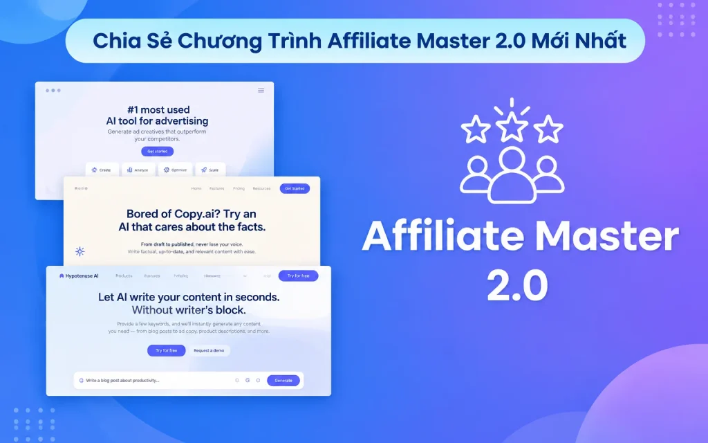 Share Chương Trình Affiliate Master 2.0 Mới Nhất