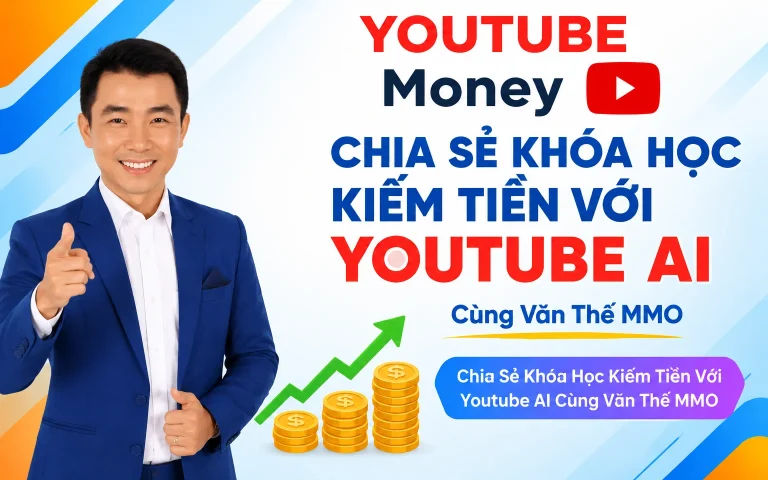 Khóa Học Kiếm Tiền Với Youtube AI Cùng Văn Thế MMO