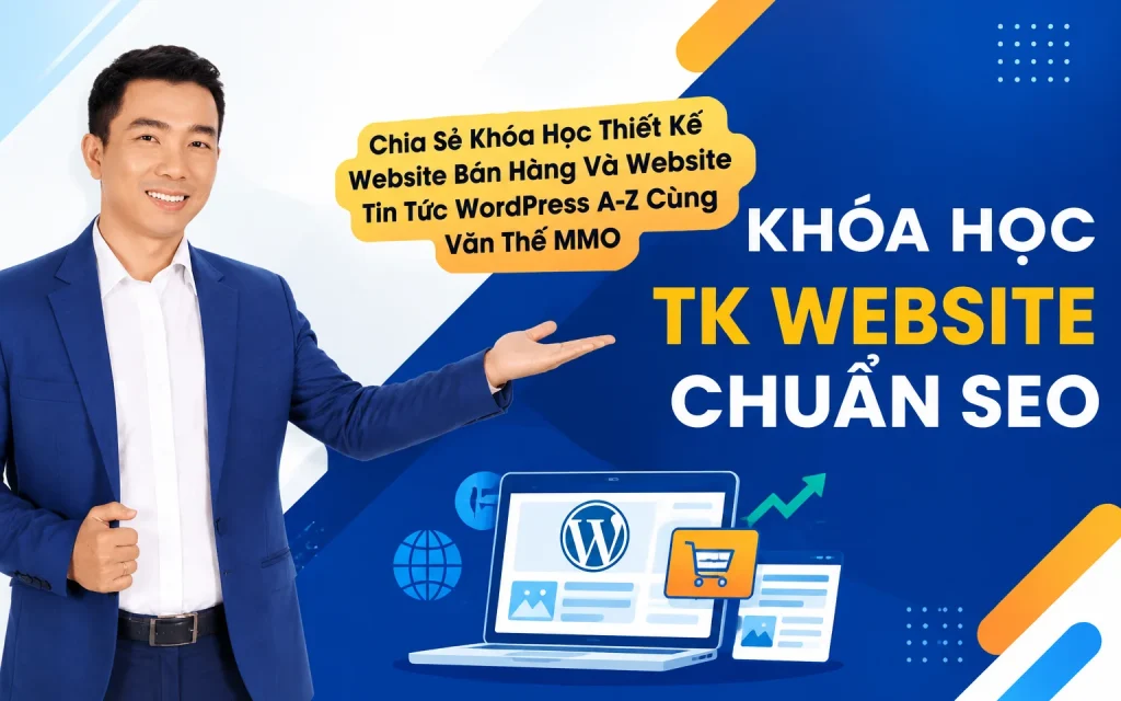 Khóa Học Thiết Kế Website Bán Hàng Và Website Tin Tức WordPress A-Z Cùng Văn Thế MMO