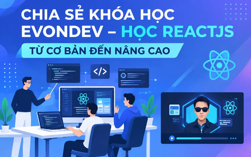 Share Khóa Học Evondev - Học ReactJS Từ Cơ Bản Đến Nâng Cao