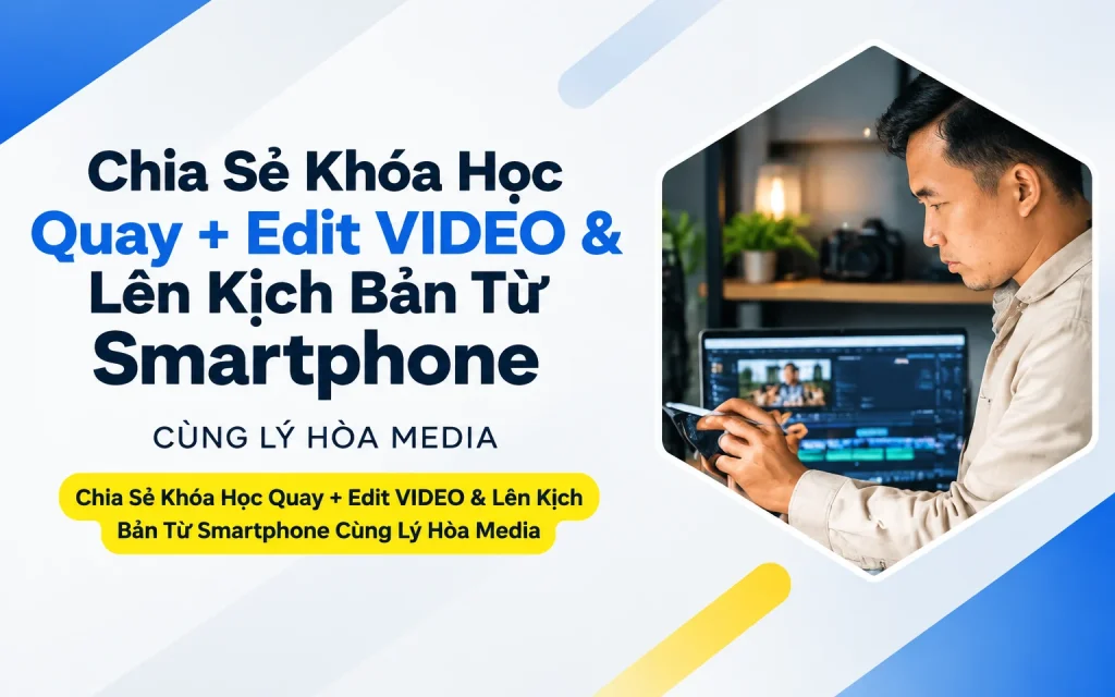Khóa Học Quay + Edit VIDEO & Lên Kịch Bản Từ Smartphone Cùng Lý Hòa Media