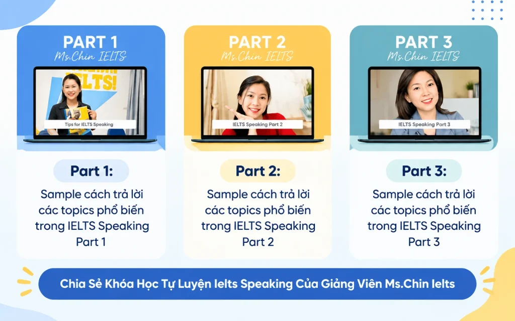 Khóa Học Tự Luyện Ielts Speaking Của Giảng Viên Ms.Chin Ielts