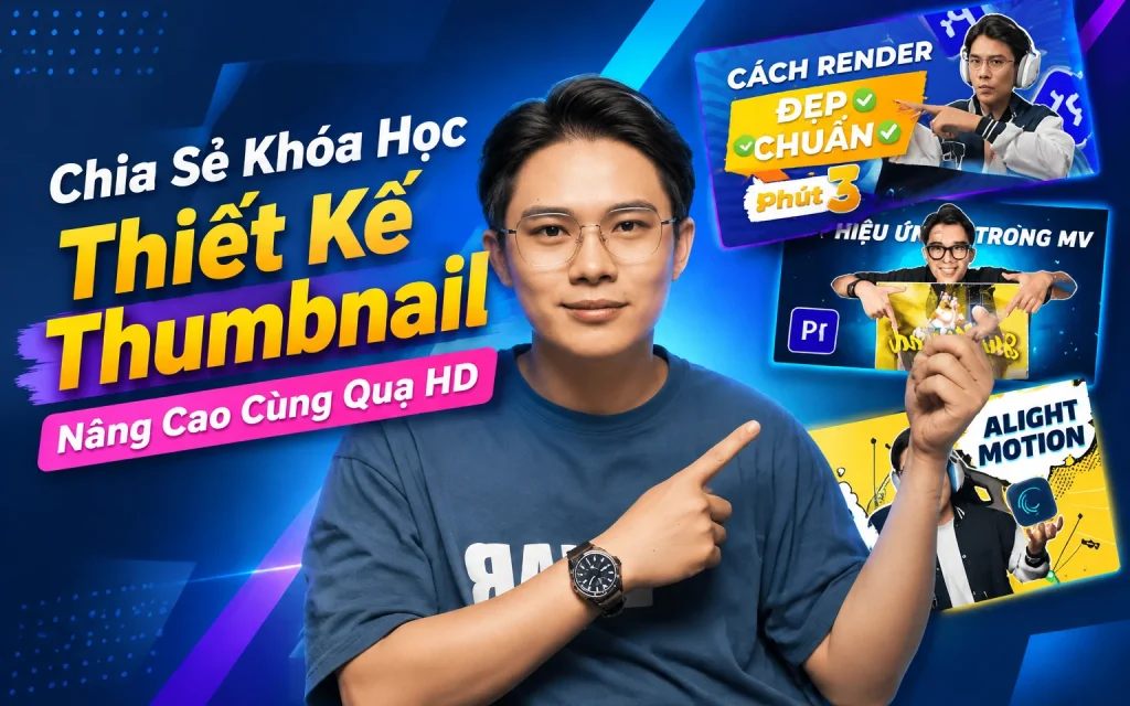 Khóa Học Thiết Kế Thumbnail Nâng Cao Cùng Quạ HD