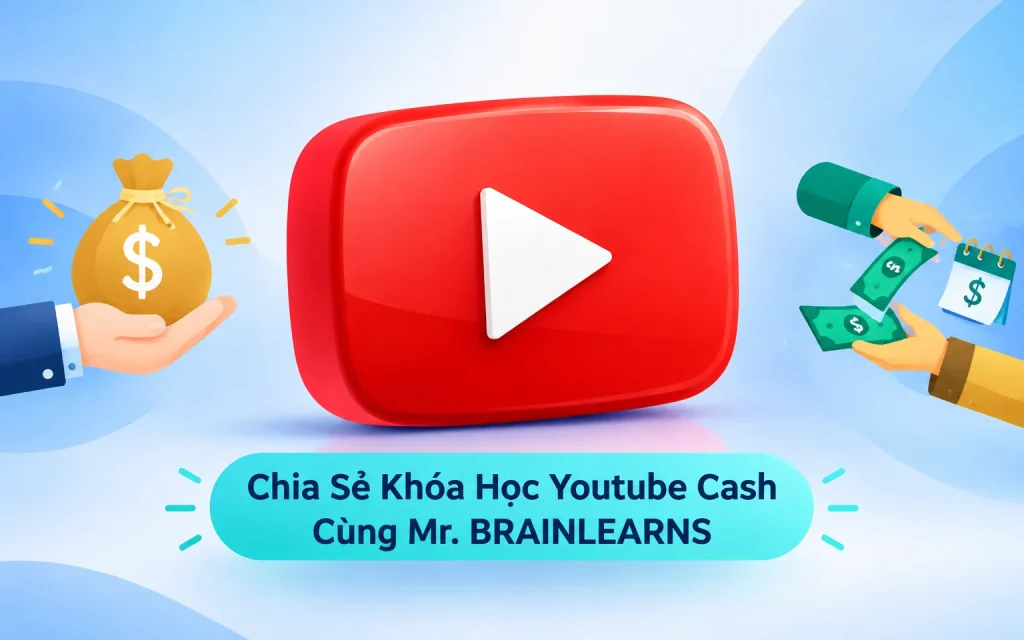 Share Khóa Học Youtube Cash Mới Nhất Cùng Mr. BRAINLEARNS