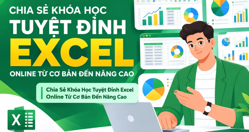 Khóa Học Tuyệt Đỉnh Excel Online Từ Cơ Bản Đến Nâng Cao