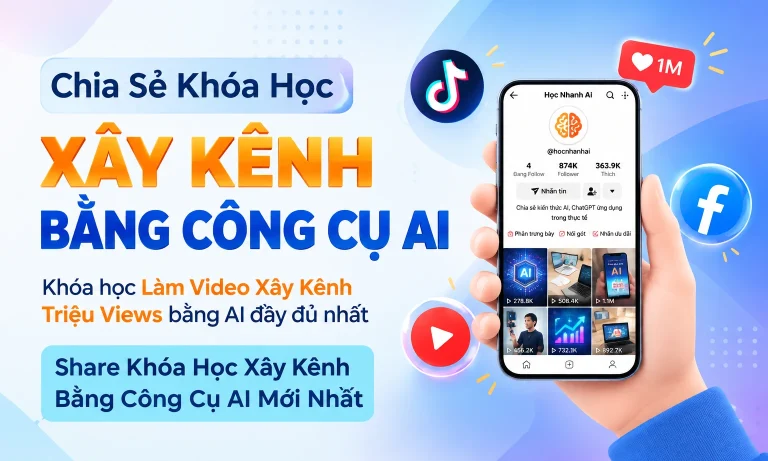 Khóa Học Xây Kênh Bằng Công Cụ AI