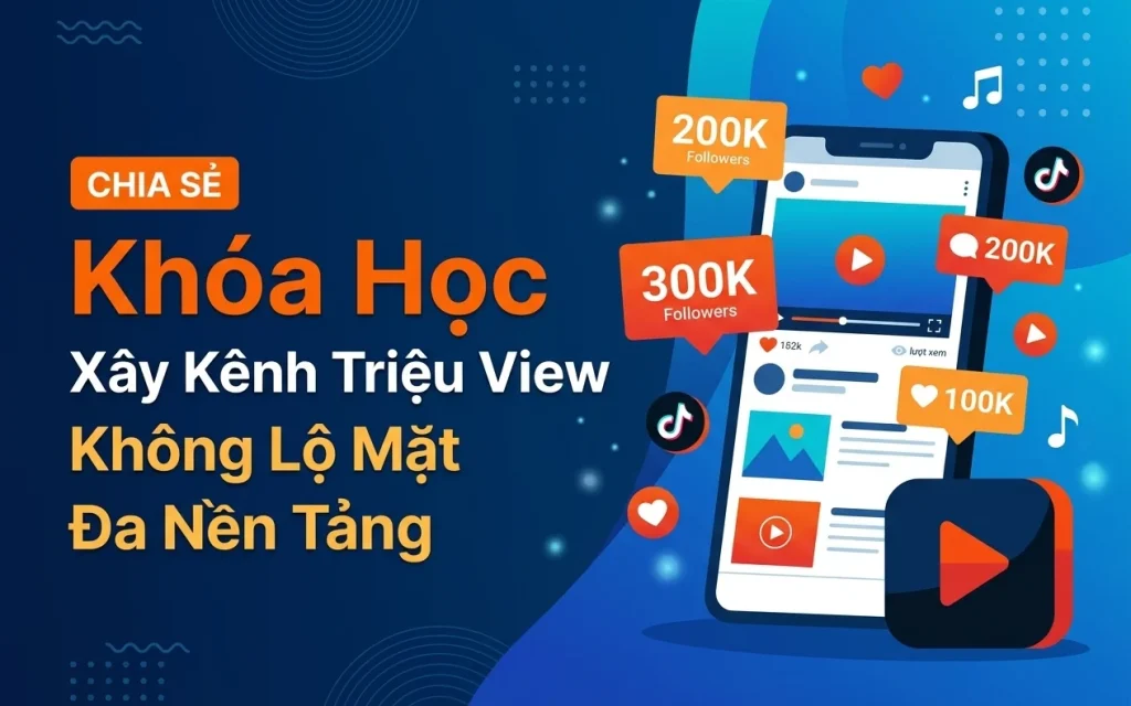 Share Khóa Học Xây Kênh Triệu View Không Lộ Mặt Đa Nền Tảng Mới Nhất Cùng Nguyễn Phi Long