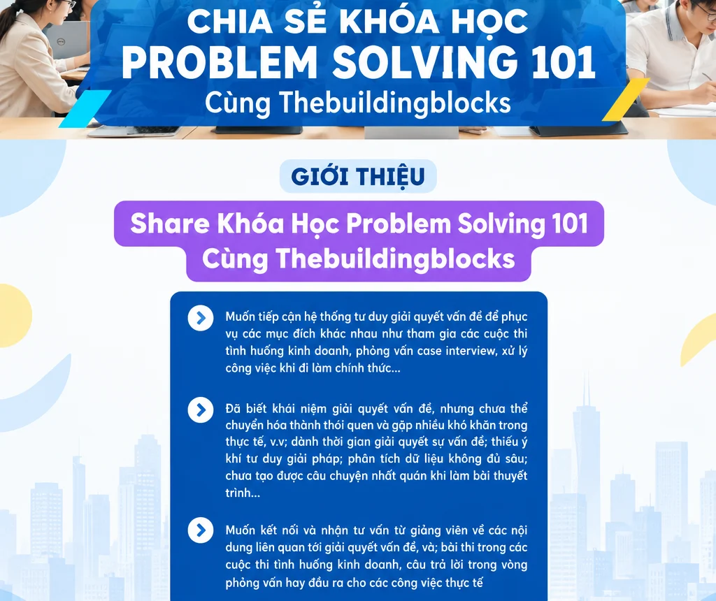 Share Khóa Học Problem Solving 101 Cùng Thebuildingblocks