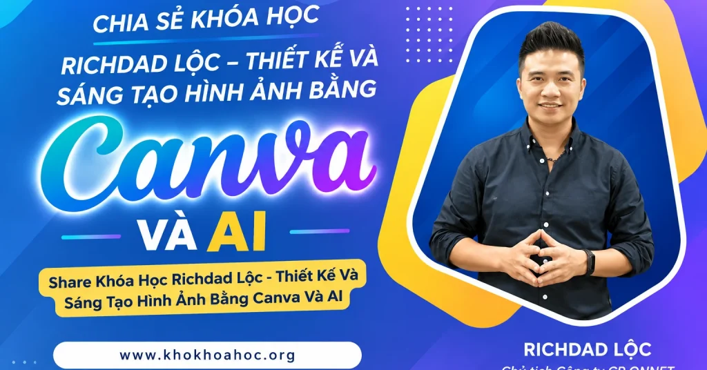 Khóa Học Richdad Lộc – Thiết Kế Và Sáng Tạo Hình Ảnh Bằng Canva Và AI