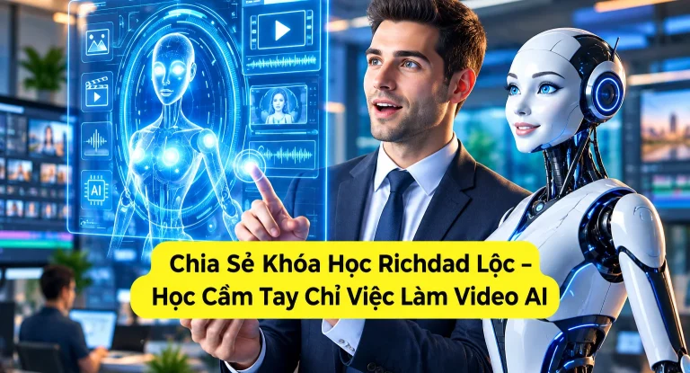 Khóa Học Richdad Lộc – Học Cầm Tay Chỉ Việc Làm Video AI