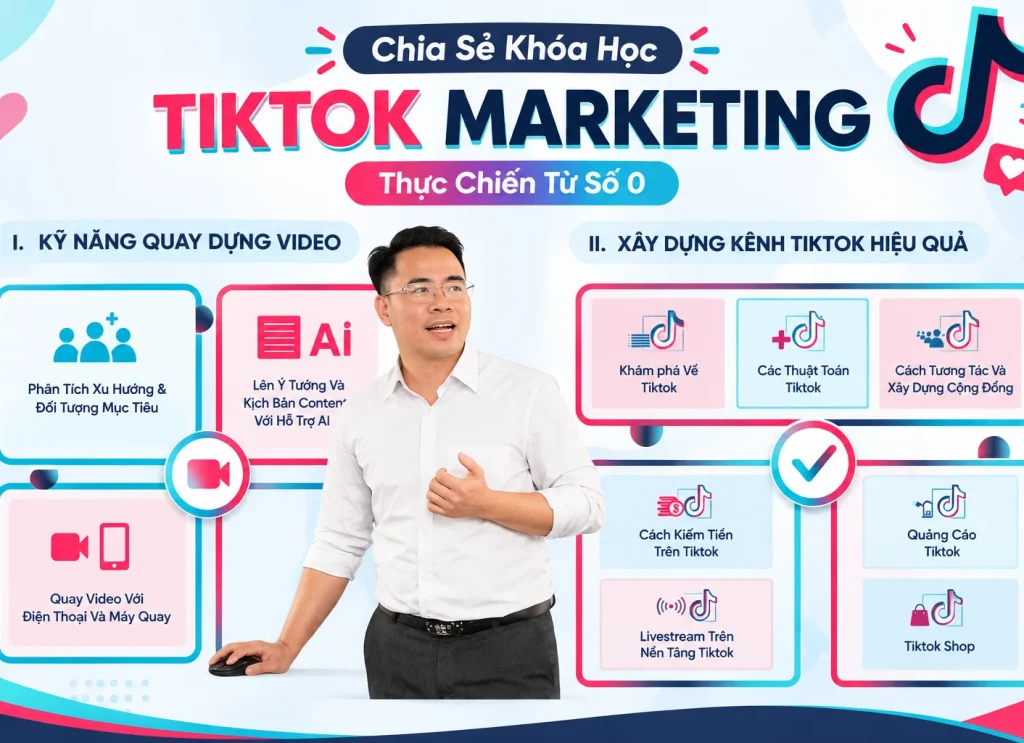 Share Khóa Học Tiktok Marketing Thực Chiến Từ Con Số 0