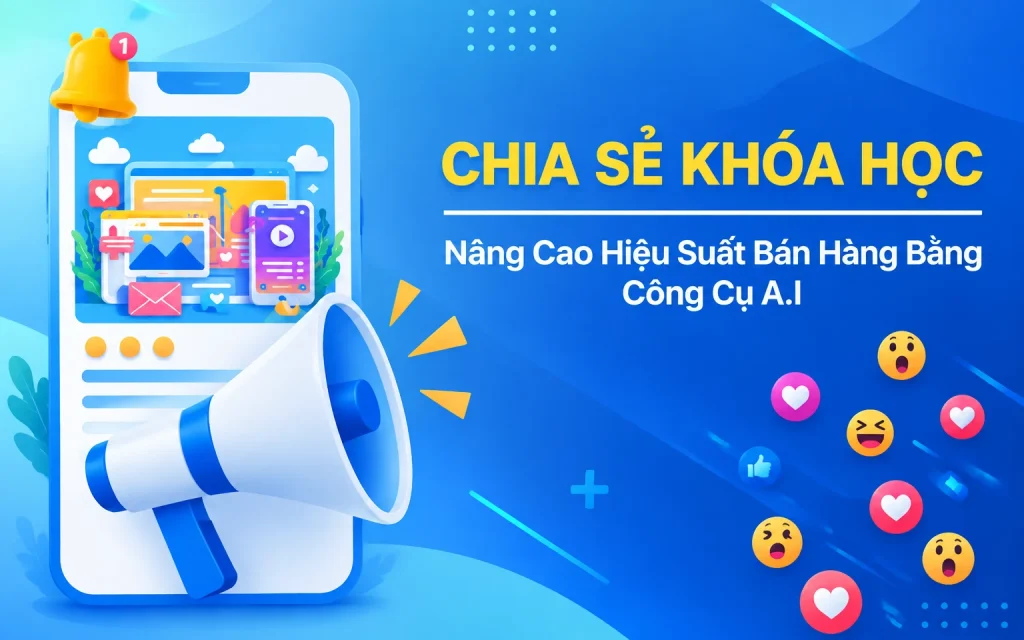 Khóa Học Nâng Cao Hiệu Suất Bán Hàng Bằng Công Cụ A.I