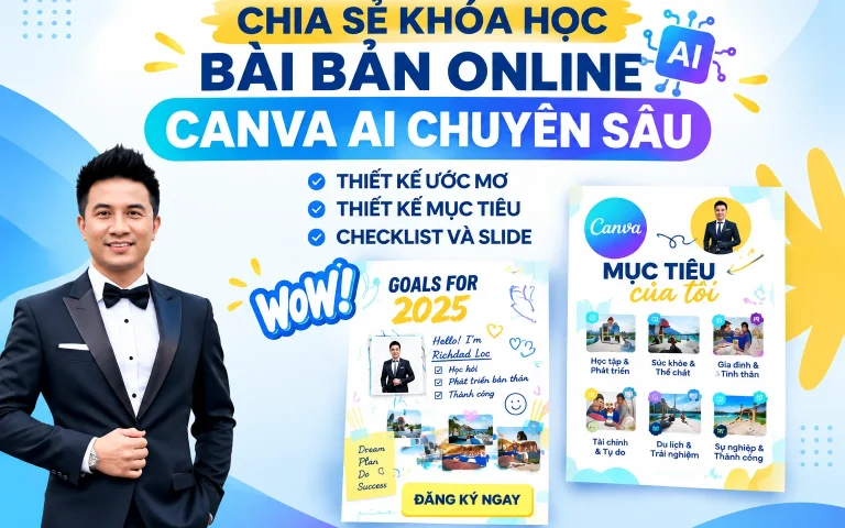 Khóa Học Bài Bản Online Canva AI Chuyên Sâu