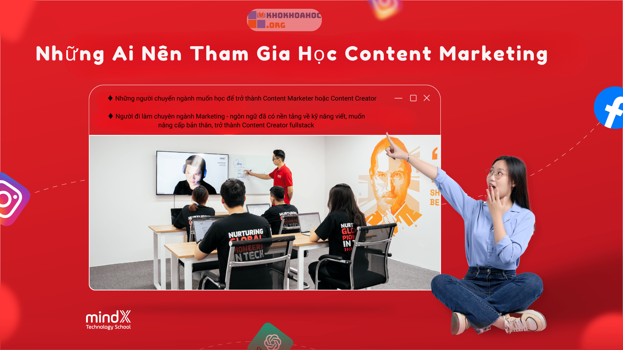 Những Ai Nên Tham Gia Học Content Marketing Cùng Trung Tâm Mindx