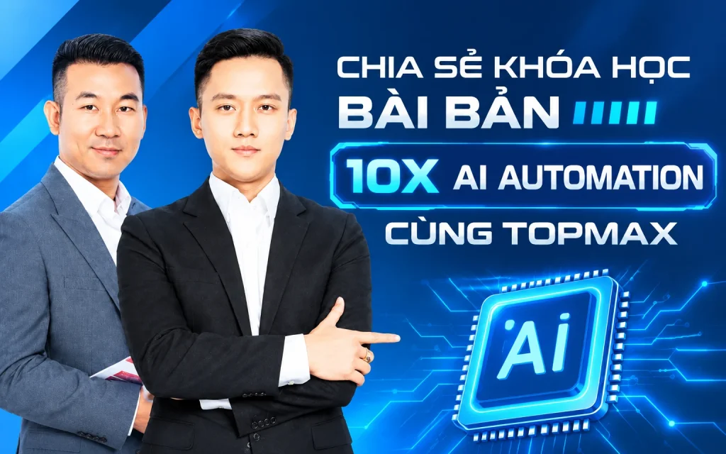 Khóa Học Bài Bản 10X AI Automation Cùng Topmax