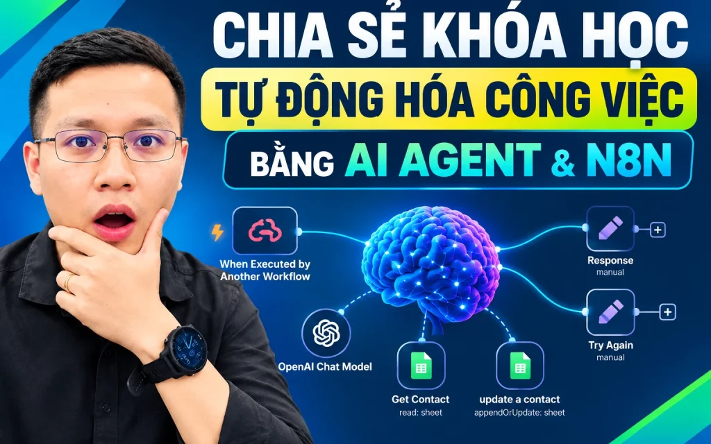 Khóa Học Tự Động Hóa Công Việc Bằng AI Agent & N8N