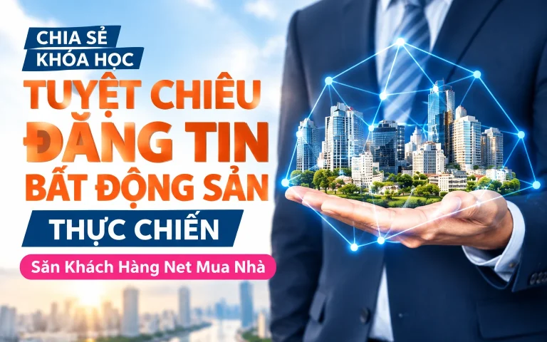 Khóa Học Tuyệt Chiêu Đăng Tin Bất Động Sản Thực Chiến – Săn Khách Hàng Net Mua Nhà