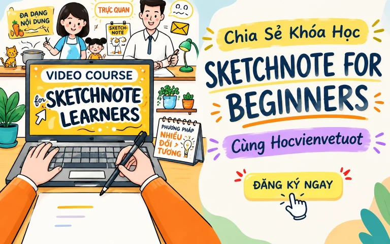 Khóa Học Sketchnote For Beginners Cùng Hocvienvetuot