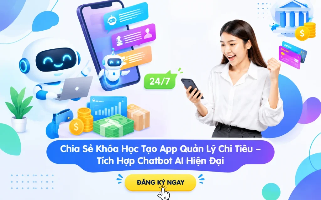 Khóa Học Tạo App Quản Lý Chi Tiêu – Tích Hợp Chatbot AI Hiện Đại